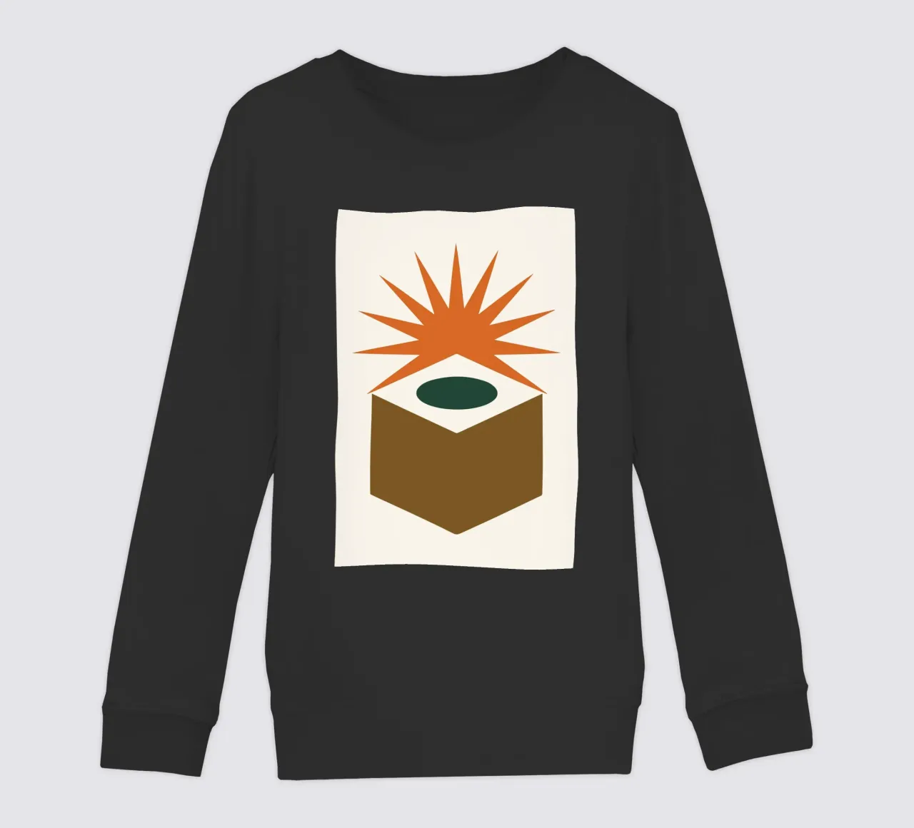 Hollow Cube with Sunburst Rays felpa bambino da LisaArtes