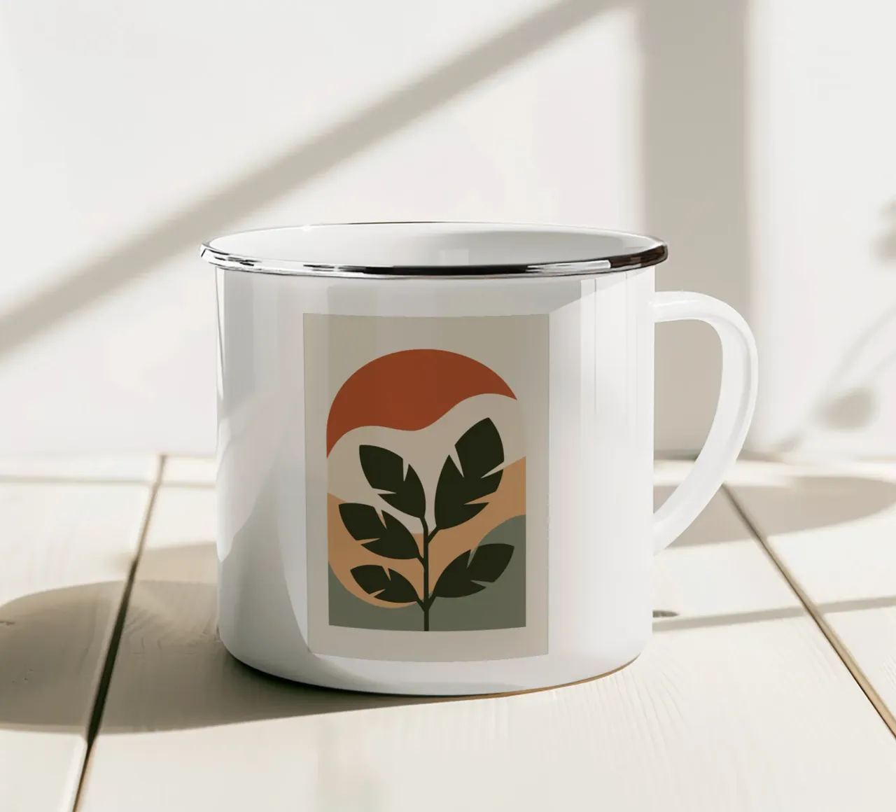 Leaf in Arch tazza in smalto da LisaArtes