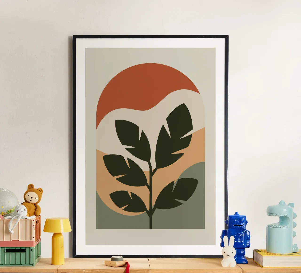 Leaf in Arch poster con telaio in alluminio da LisaArtes