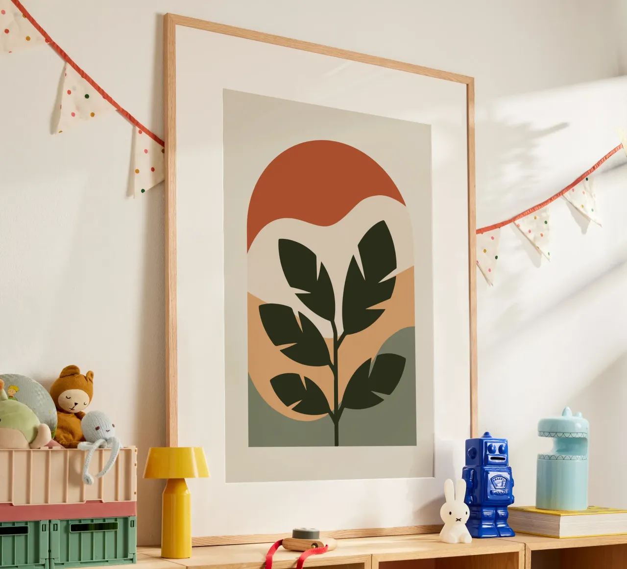 Leaf in Arch poster con telaio in alluminio da LisaArtes