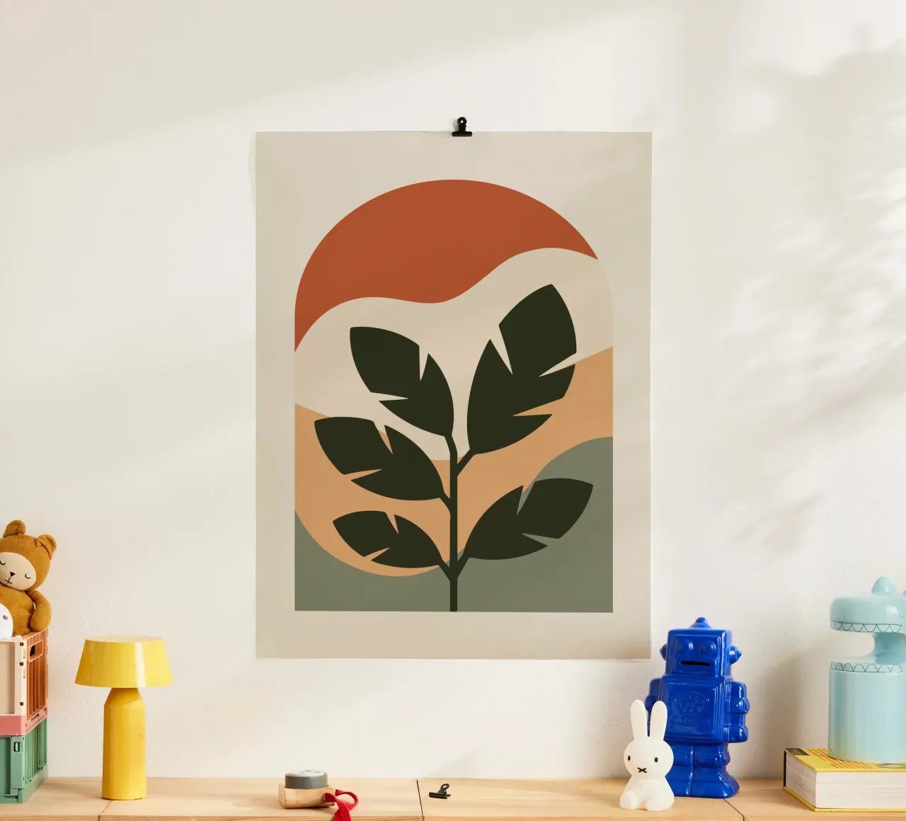 Leaf in Arch poster con telaio in alluminio da LisaArtes