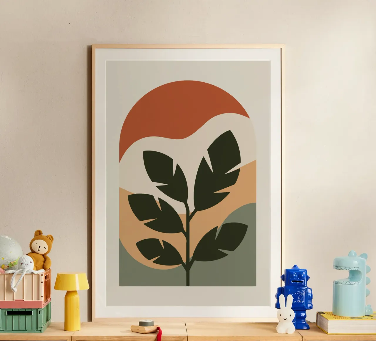 Leaf in Arch poster con telaio in alluminio da LisaArtes