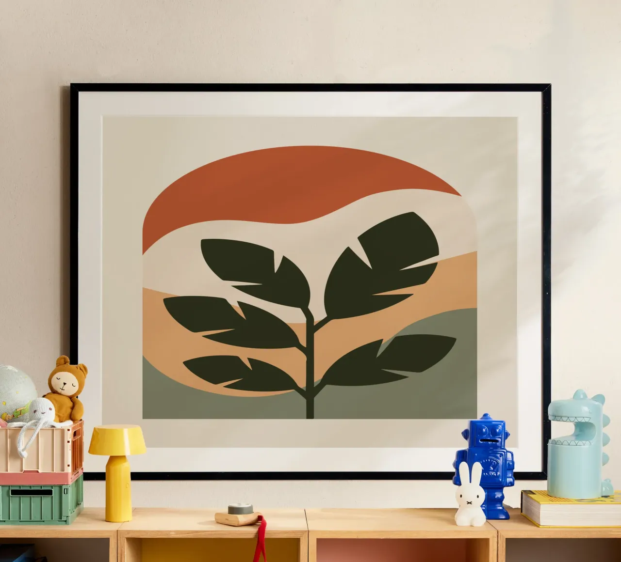 Leaf in Arch poster con telaio in alluminio da LisaArtes