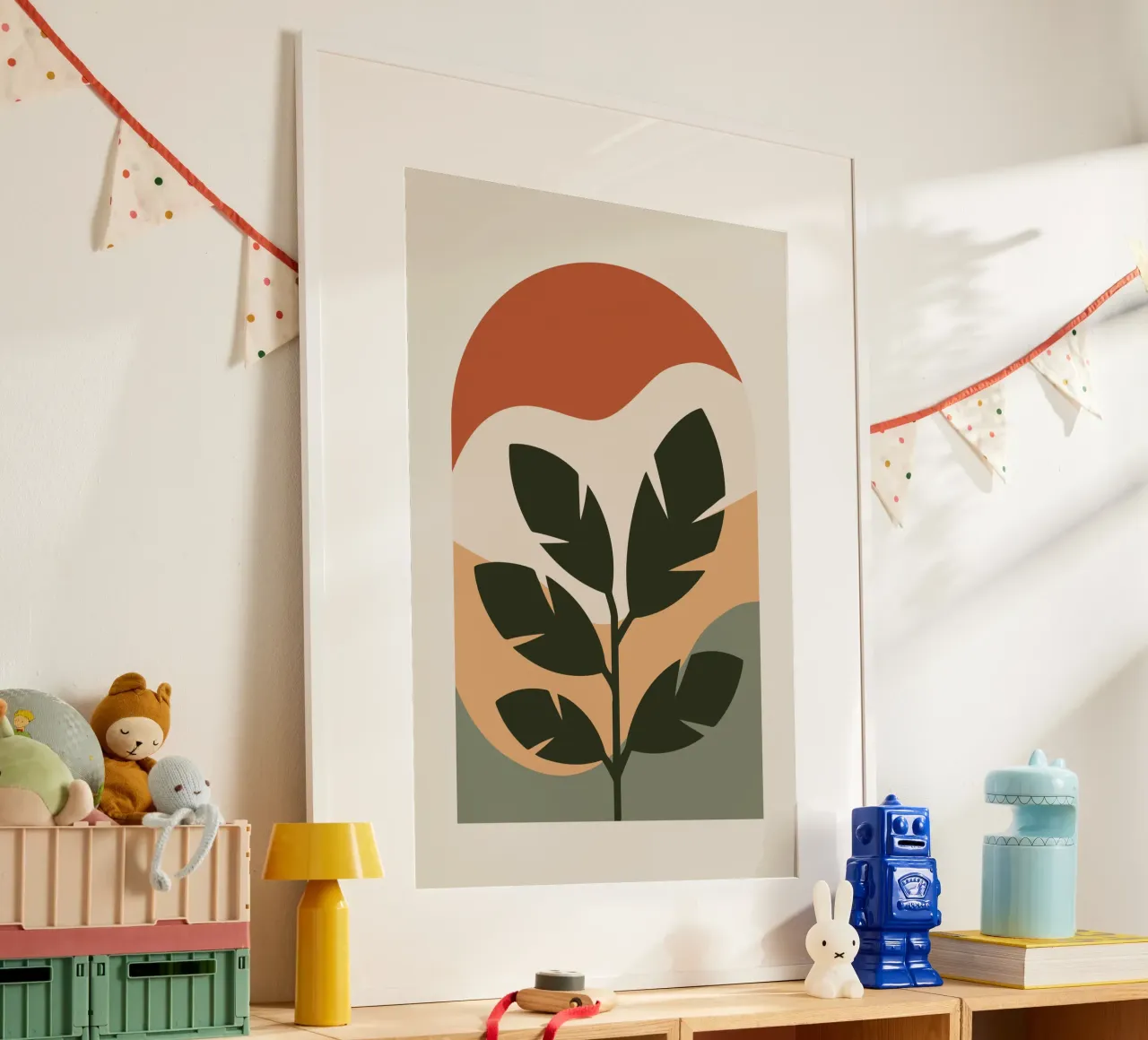 Leaf in Arch poster con telaio in alluminio da LisaArtes