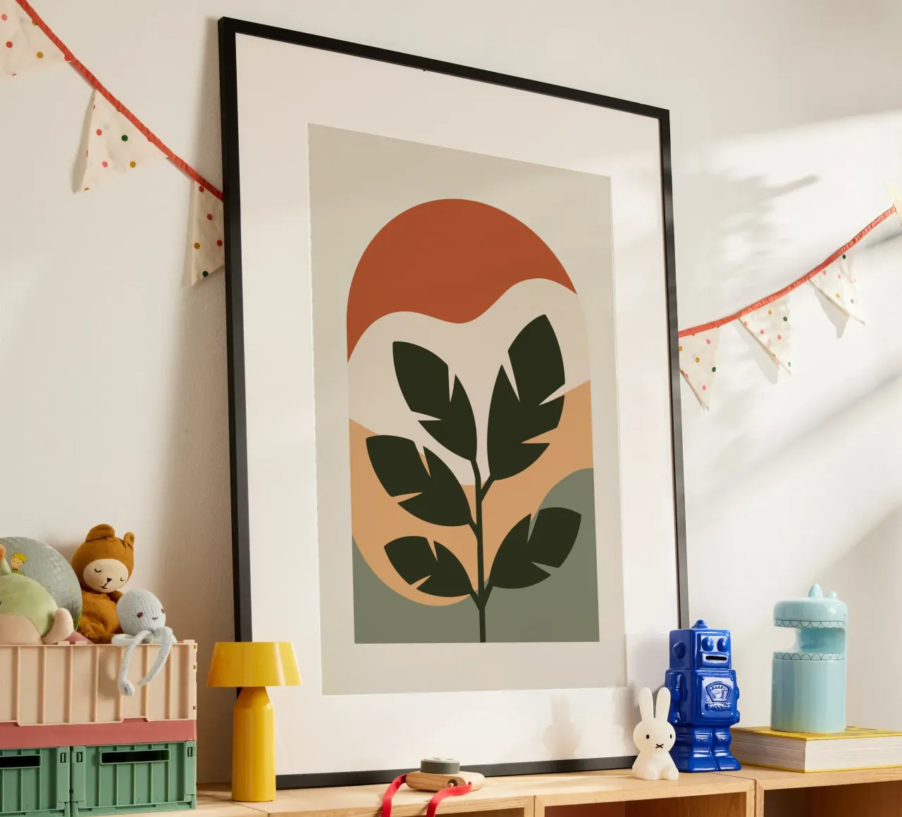 Leaf in Arch poster con telaio in alluminio da LisaArtes