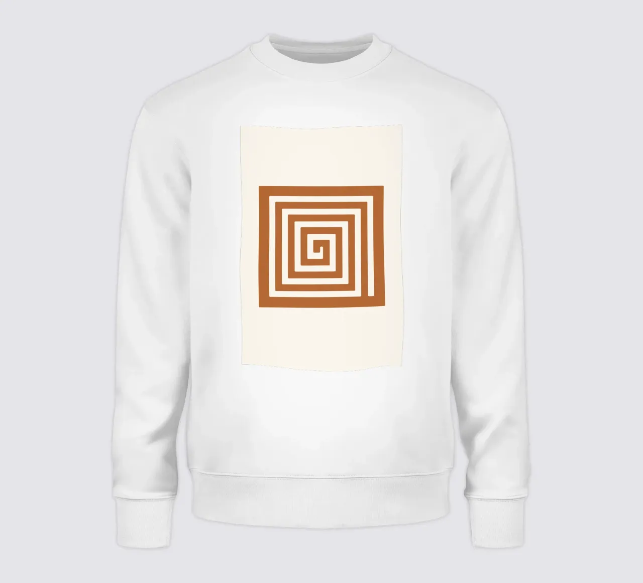 Maze in Earth Tone Square felpa da LisaArtes