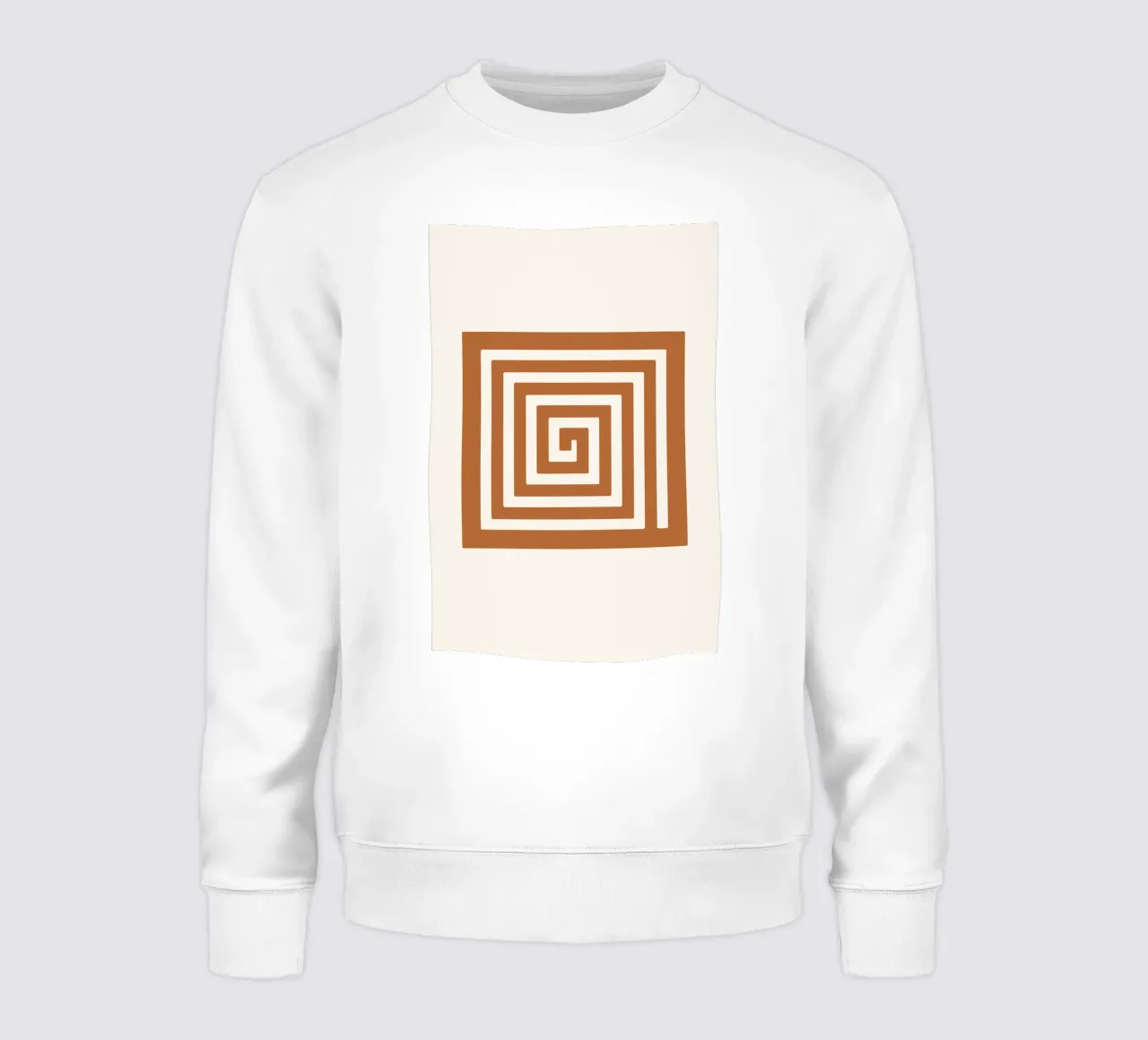 Maze in Earth Tone Square felpa da LisaArtes