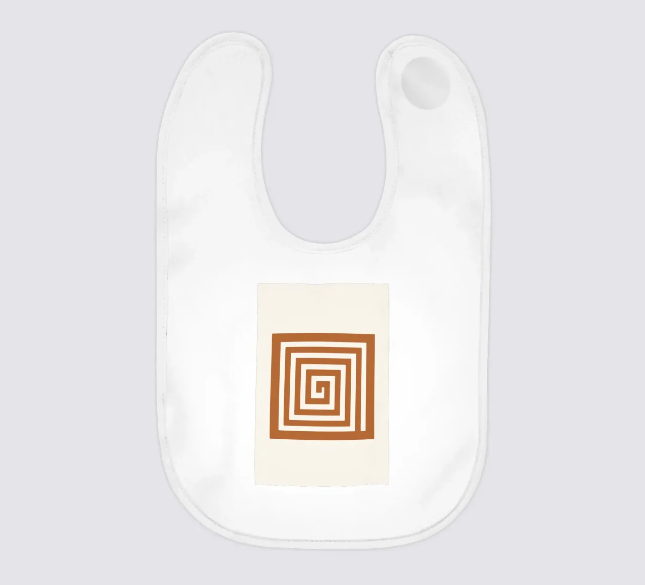 Maze in Earth Tone Square bavaglino da LisaArtes