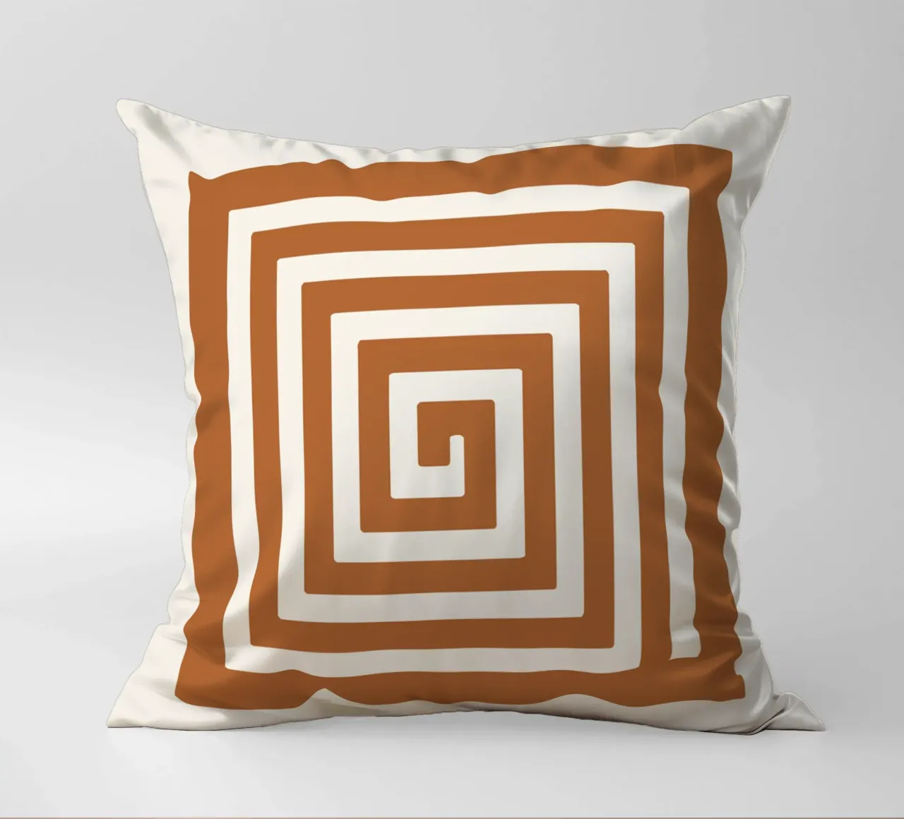 Maze in Earth Tone Square cuscino da LisaArtes