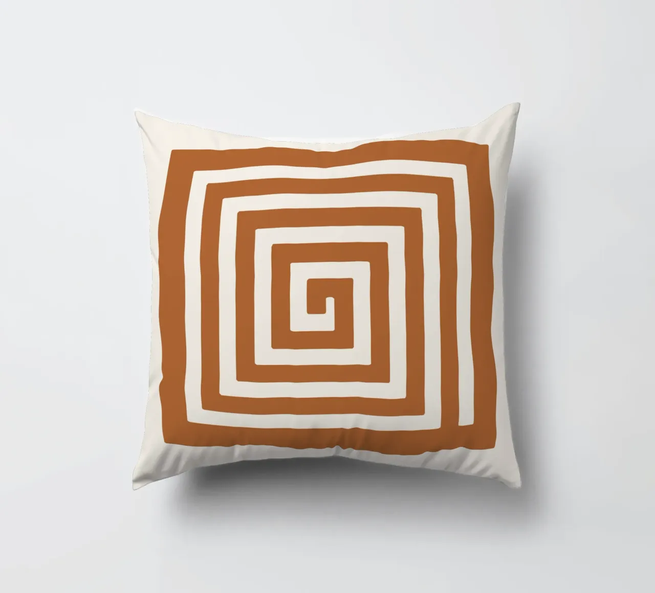 Maze in Earth Tone Square cuscino da LisaArtes