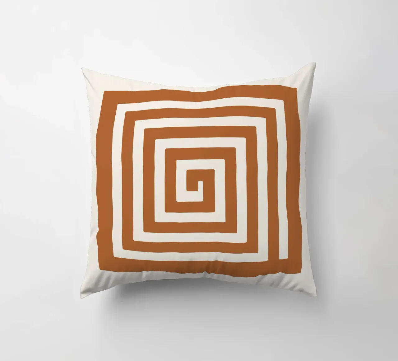 Maze in Earth Tone Square cuscino da LisaArtes