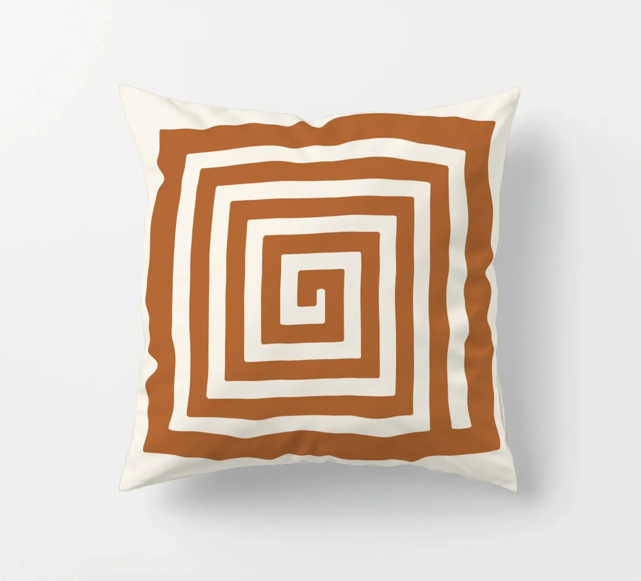 Maze in Earth Tone Square cuscino da LisaArtes