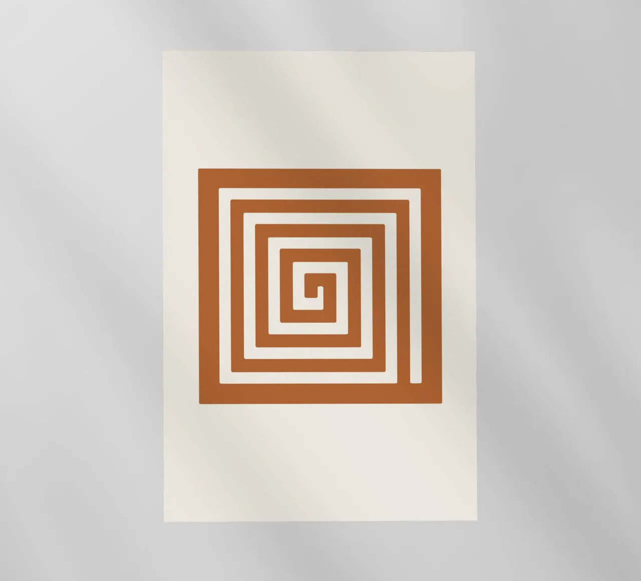 Maze in Earth Tone Square pellicola backlit da LisaArtes
