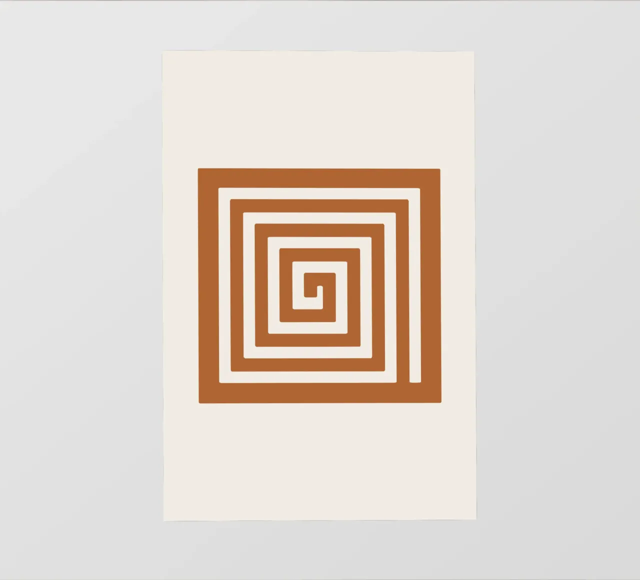 Maze in Earth Tone Square pellicola backlit da LisaArtes