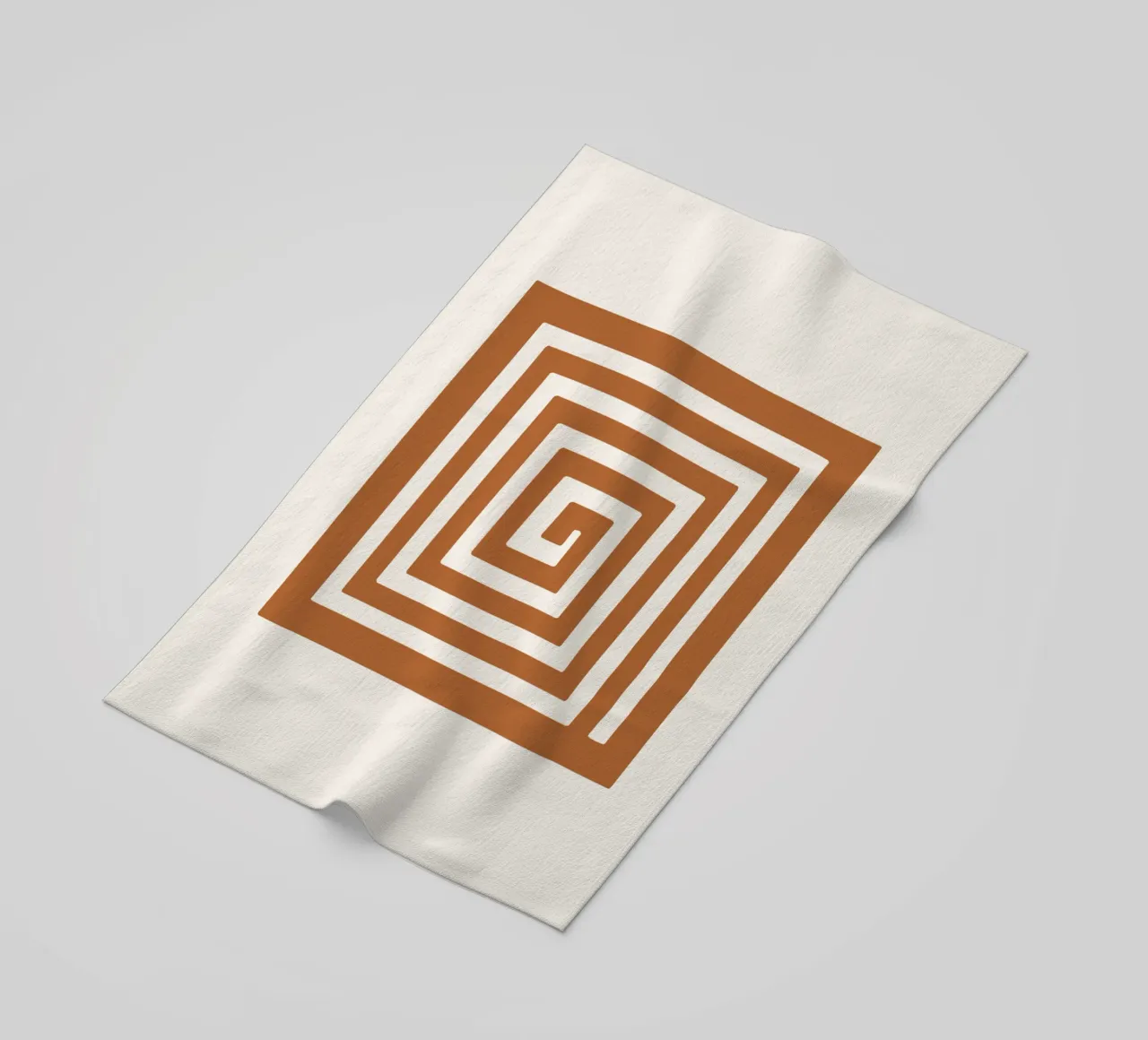 Maze in Earth Tone Square telo mare da LisaArtes