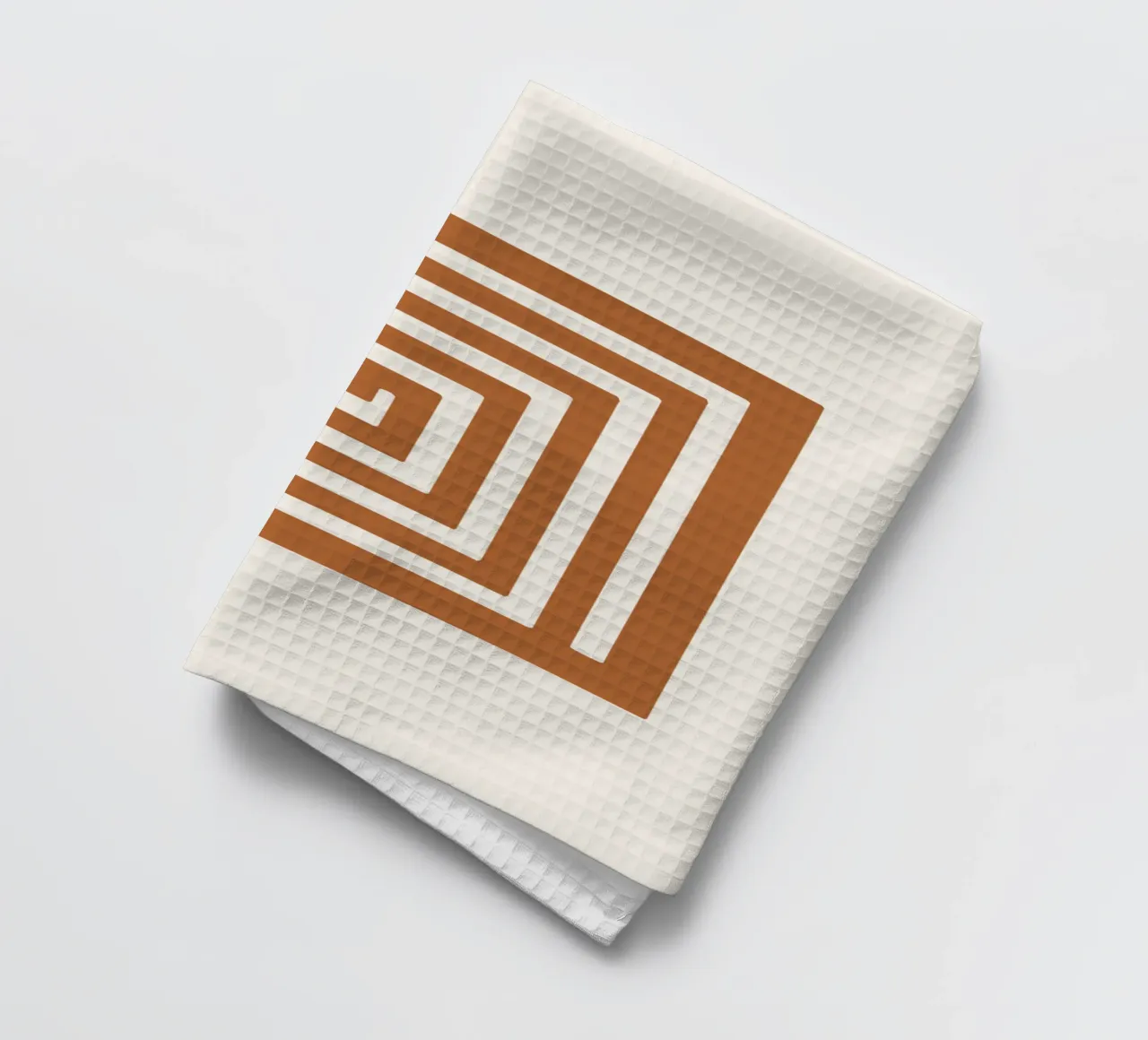 Maze in Earth Tone Square canovaccio da cucina da LisaArtes