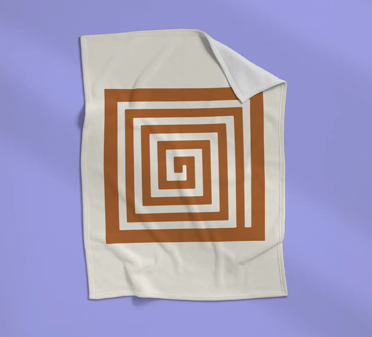 Maze in Earth Tone Square coperta in pile da LisaArtes