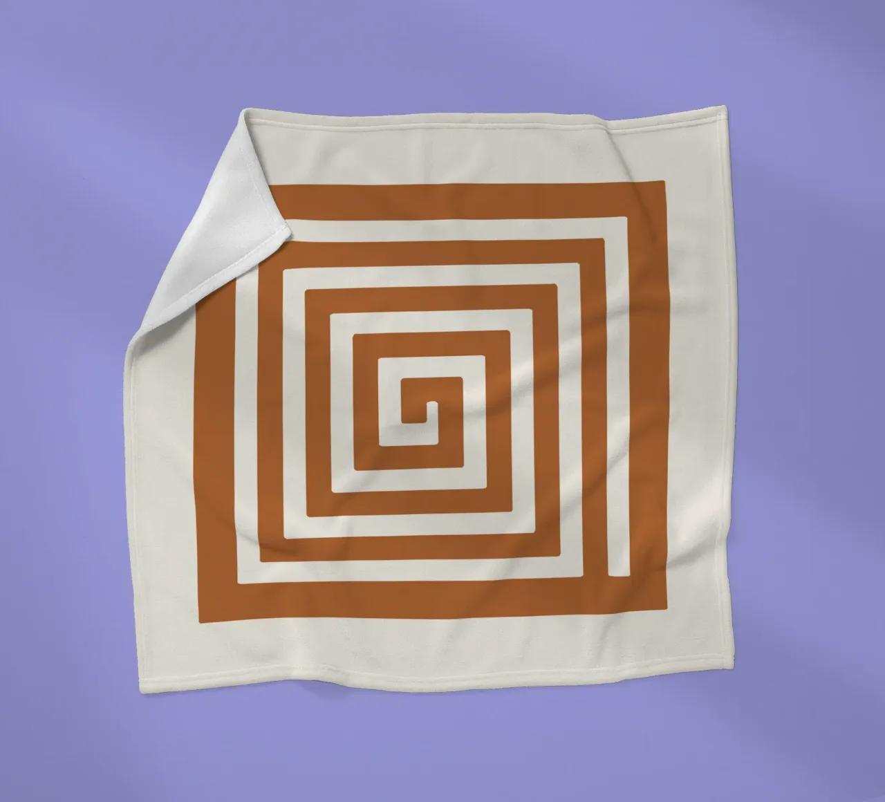 Maze in Earth Tone Square coperta in pile da LisaArtes