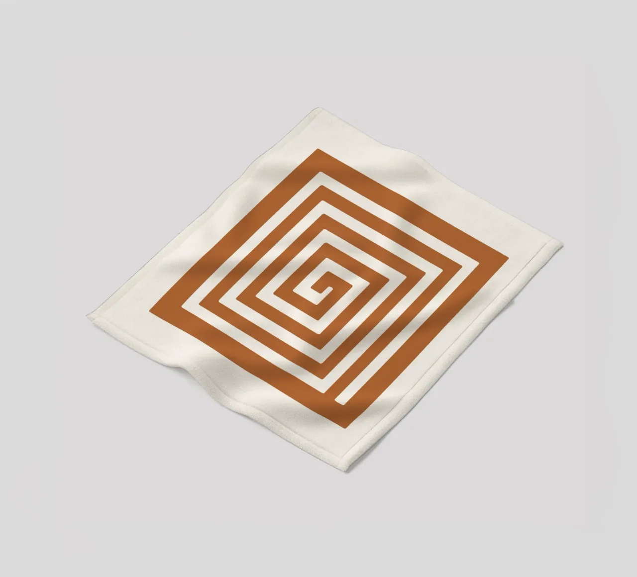 Maze in Earth Tone Square coperta in pile da LisaArtes