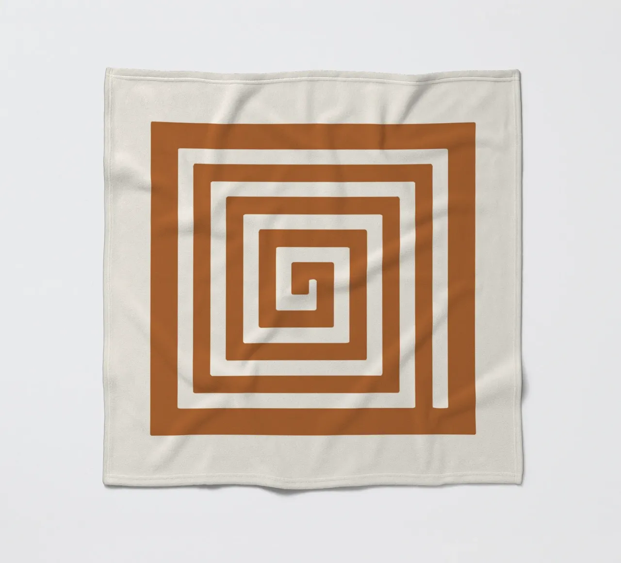 Maze in Earth Tone Square coperta in pile da LisaArtes