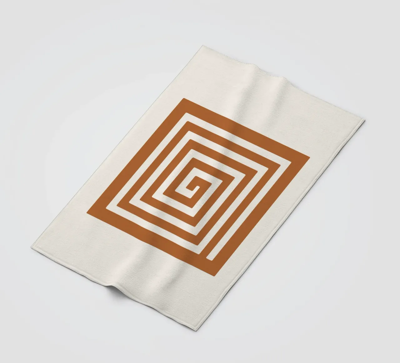 Maze in Earth Tone Square coperta in pile da LisaArtes