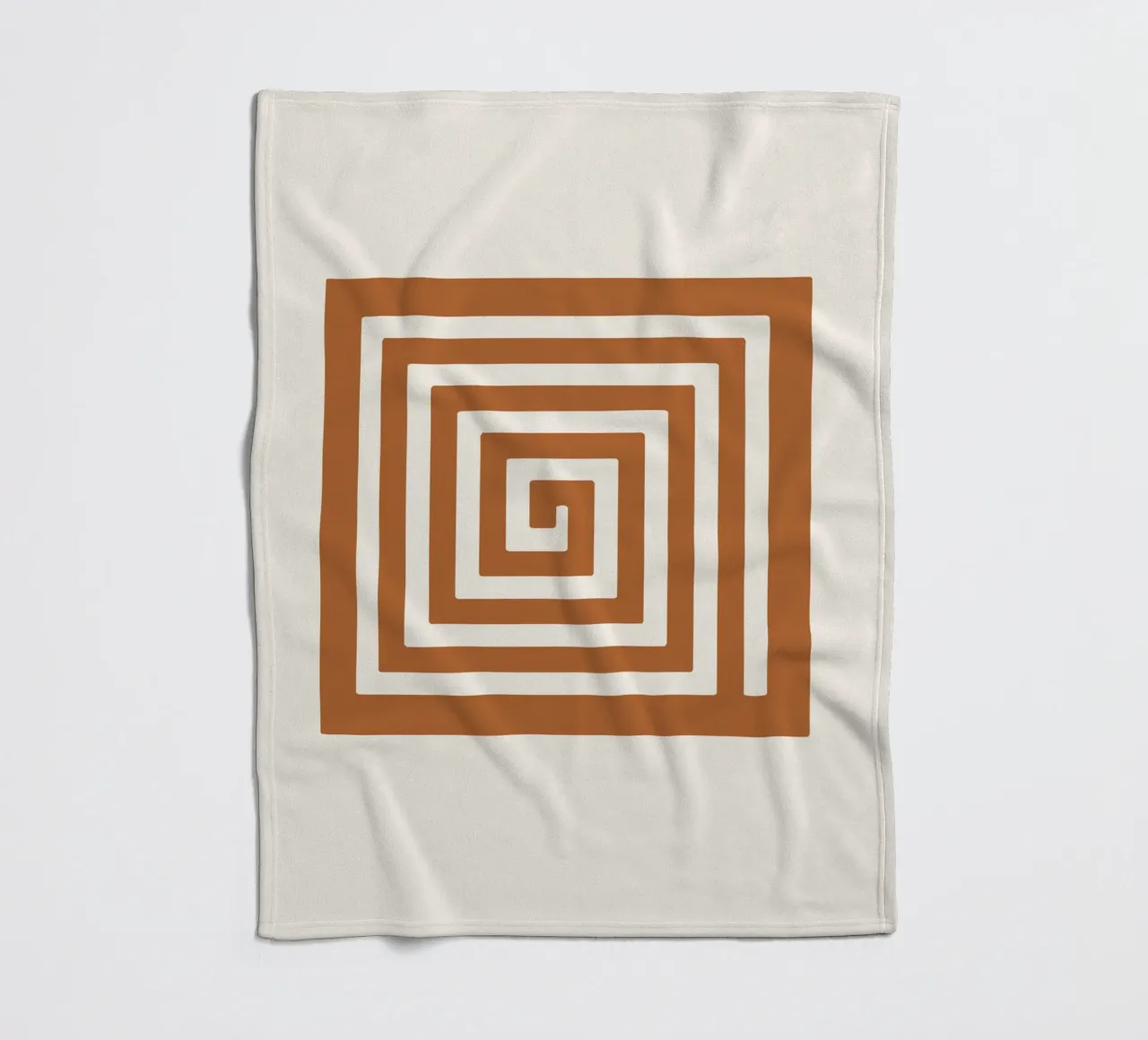 Maze in Earth Tone Square coperta in pile da LisaArtes