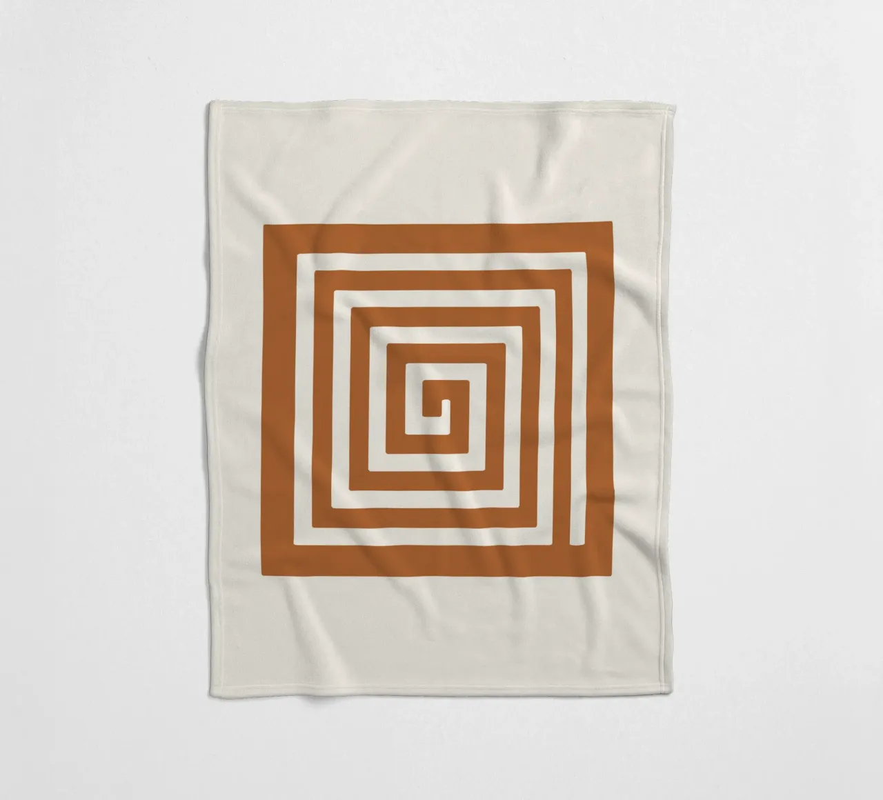 Maze in Earth Tone Square coperta in pile da LisaArtes