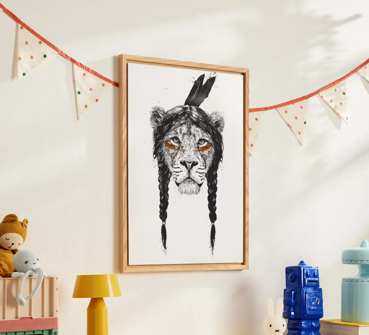 Warrior lion plexiglass da Balazs Solti