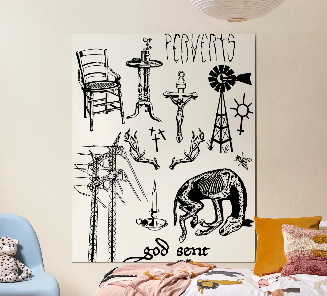 Dio ha mandato Ethel Cain Classico poster con telaio in legno da sophielouise.designs
