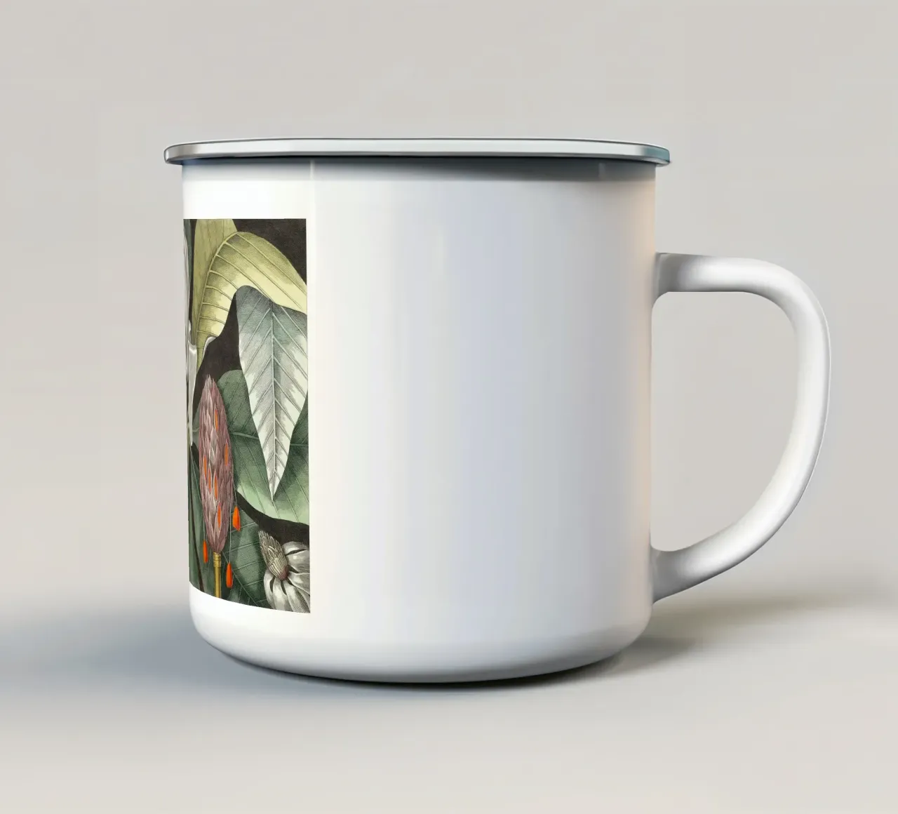 Magnolia Umbrella Tree tazza in smalto da apoloprints