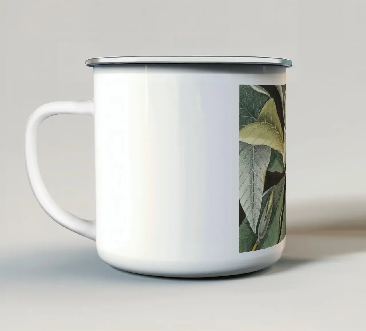 Magnolia Umbrella Tree tazza in smalto da apoloprints