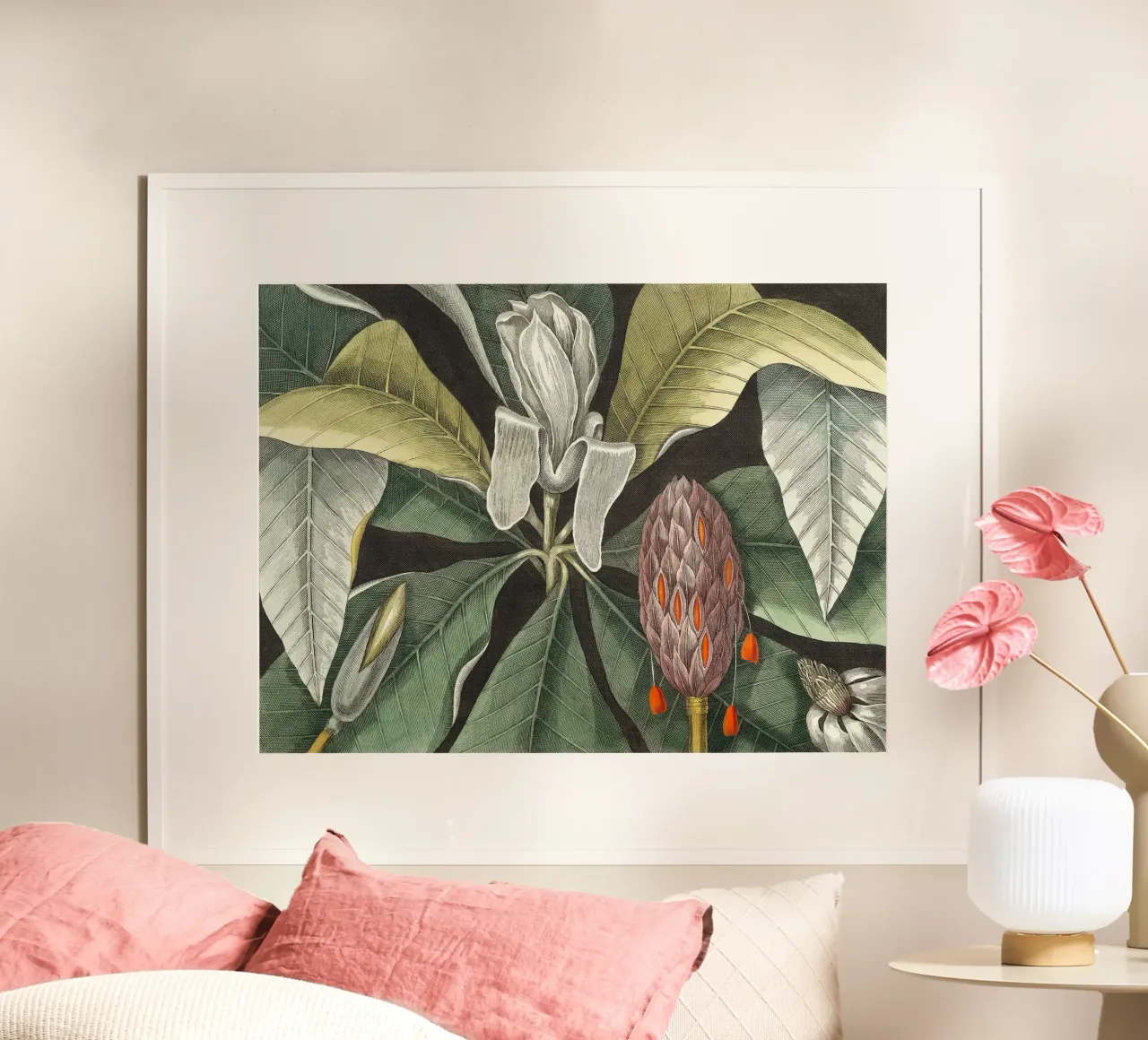 Magnolia Umbrella Tree poster da apoloprints