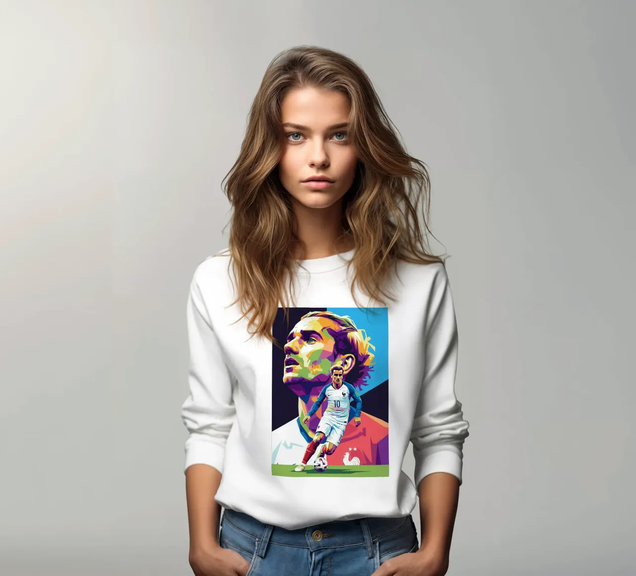 Antoine Griezmann pop art felpa da Hantamrata