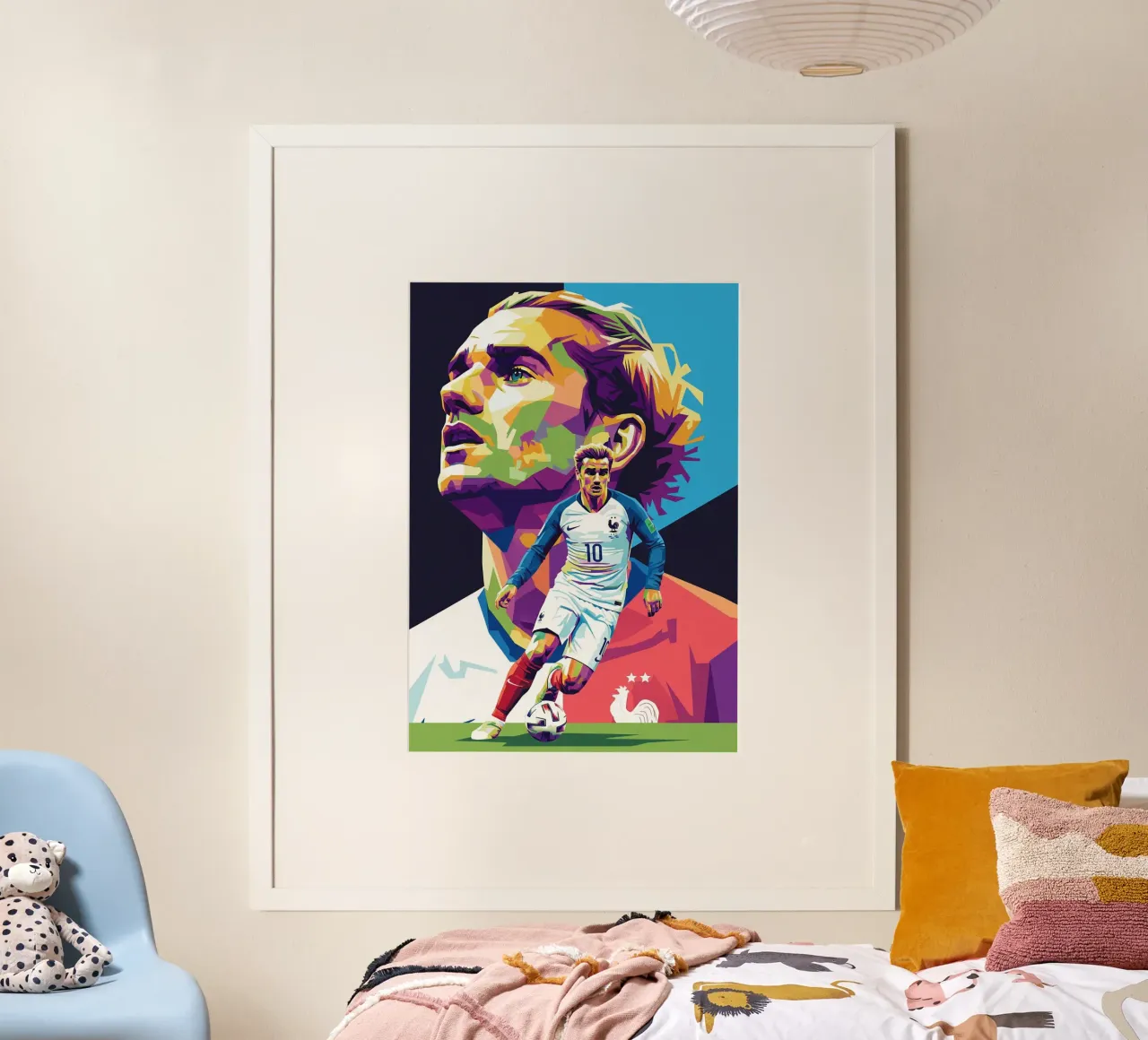 Antoine Griezmann pop art poster da Hantamrata