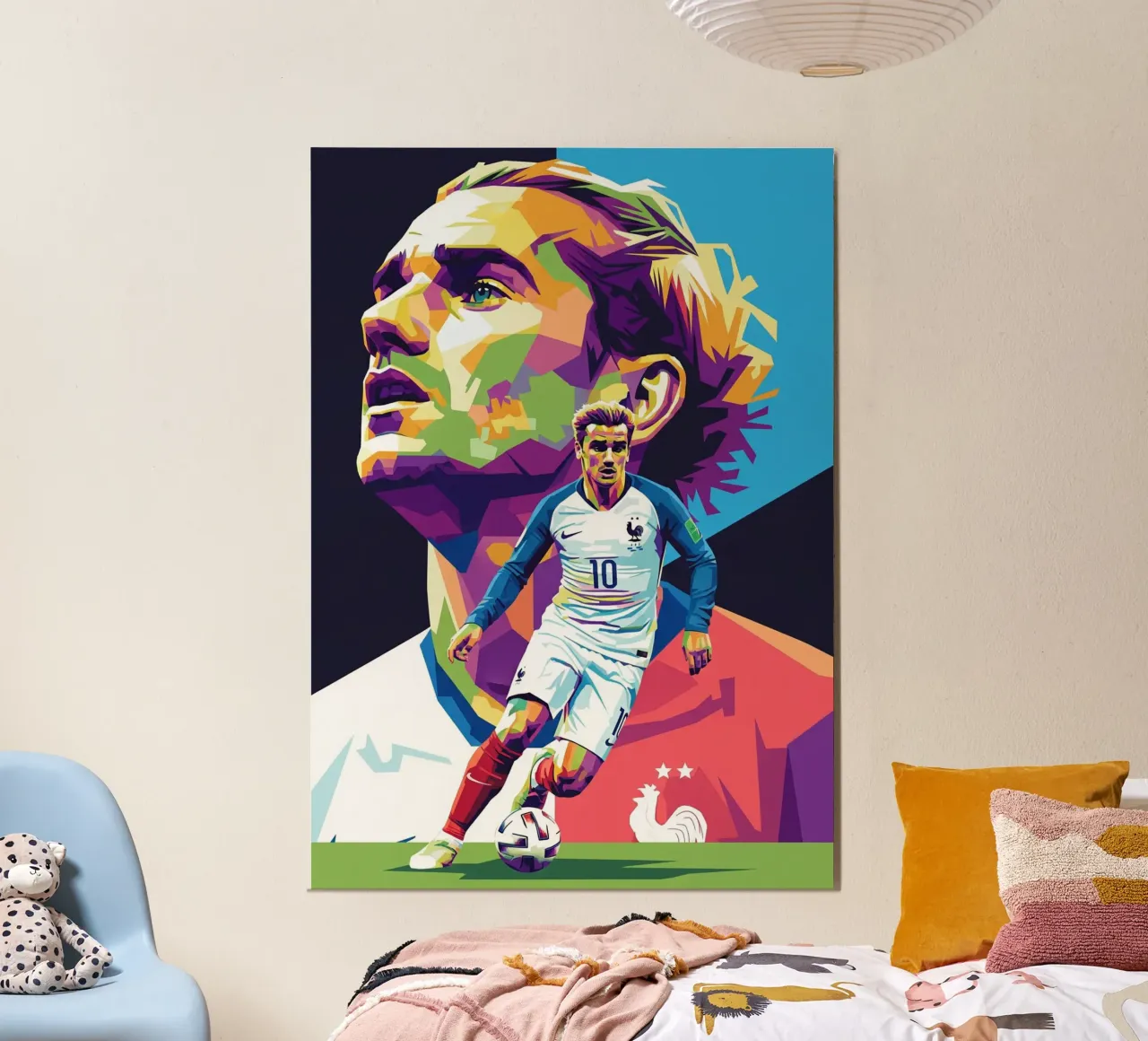 Antoine Griezmann pop art poster da Hantamrata
