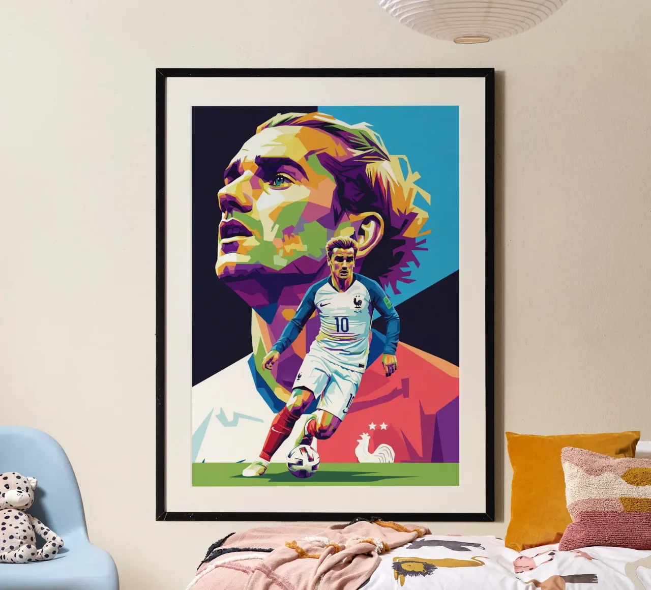 Antoine Griezmann pop art poster da Hantamrata