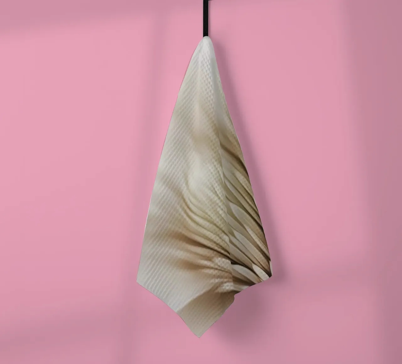 Flower beige tea towel by Imagine