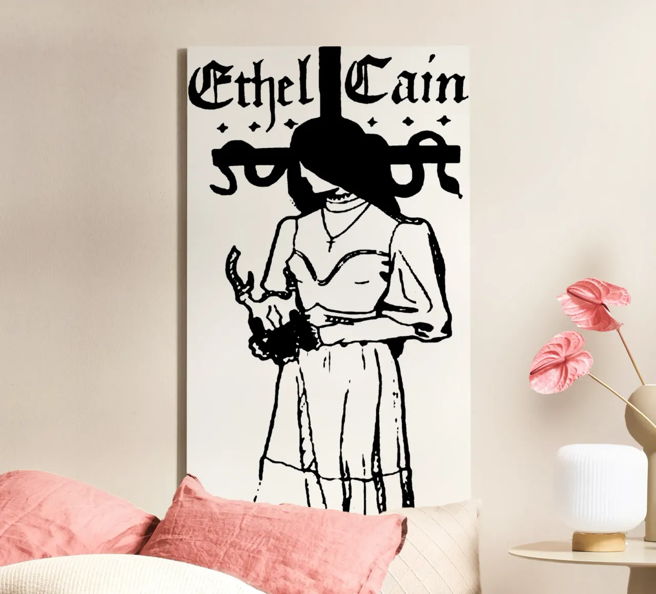 La donna del predicatore Ethel Cain Classico tela con Cornice a cassetta da sophielouise.designs