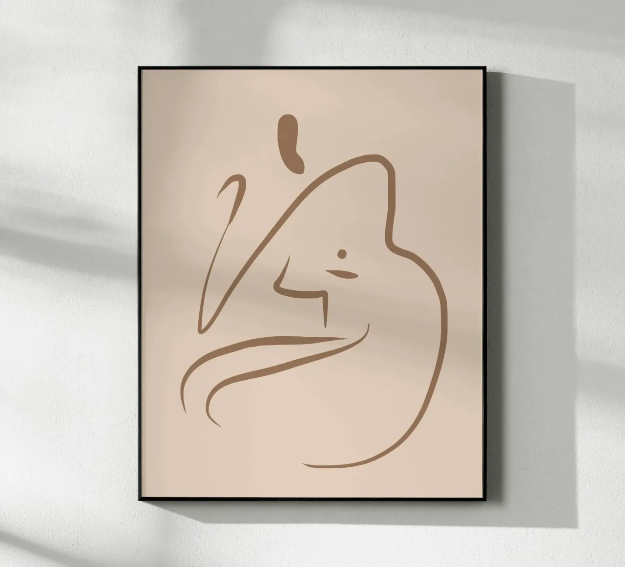 Line art nudo 04 plexiglass da Little Dean