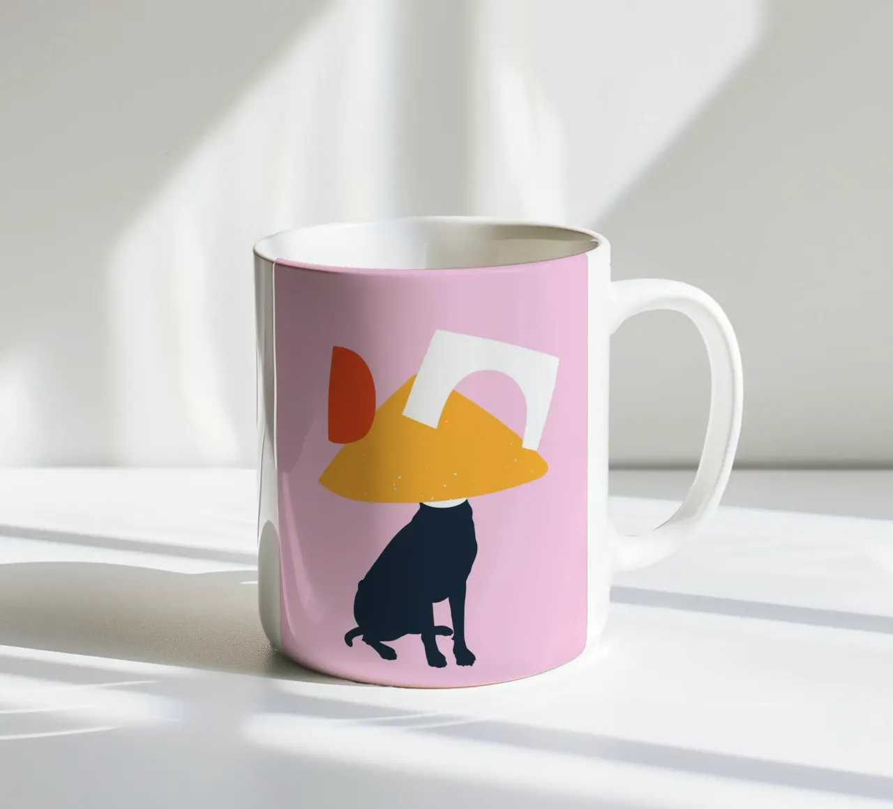 Animale da compagnia geometrico tazza in ceramica da Little Dean