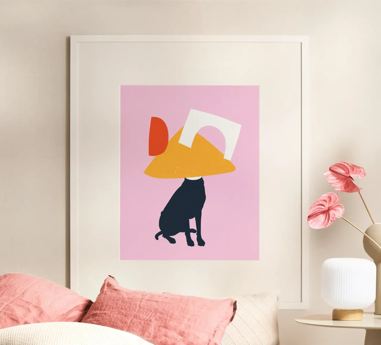 Animale da compagnia geometrico poster da Little Dean