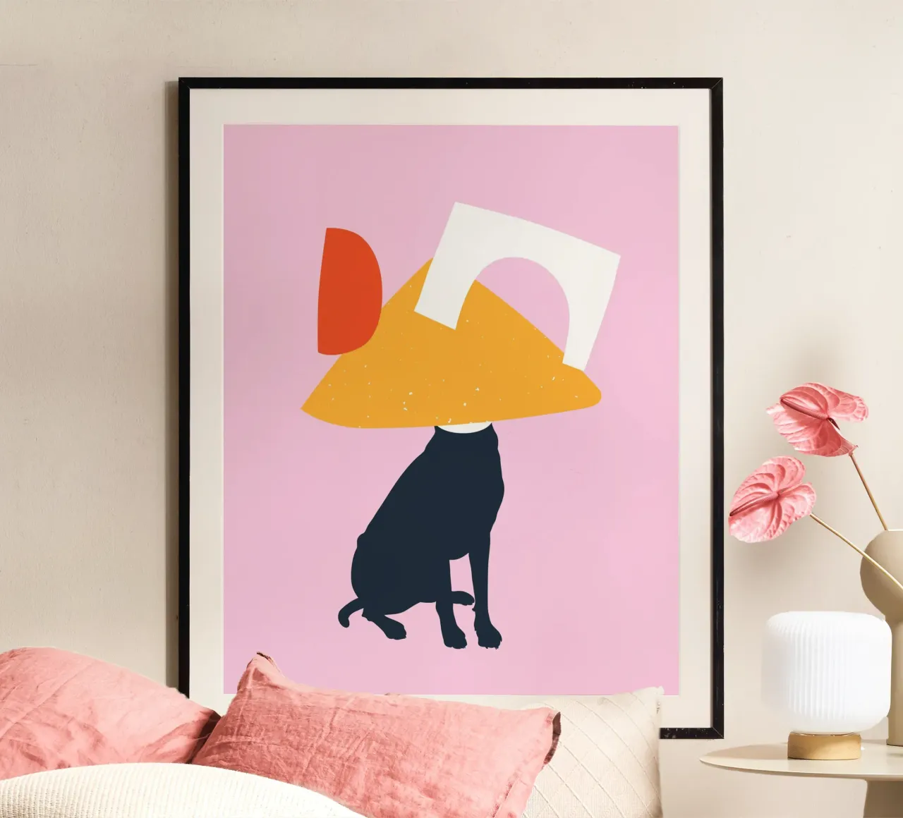 Animale da compagnia geometrico poster da Little Dean