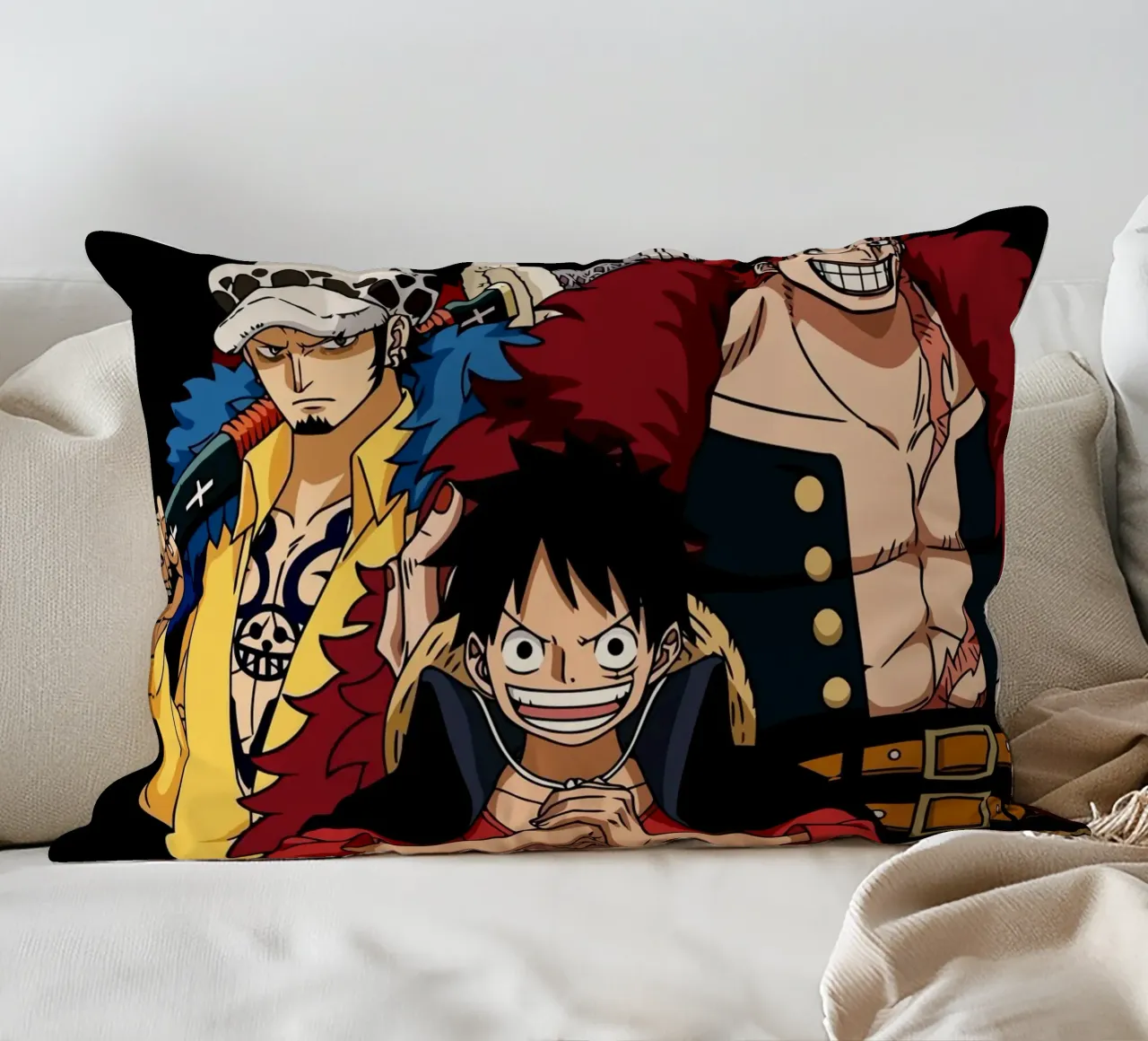 Three Bad Generations One Piece cuscino da Dumery Art