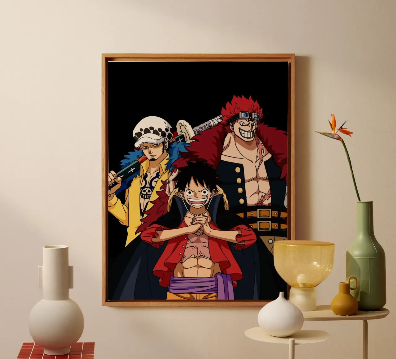 Three Bad Generations One Piece canvas met Baklijst van Dumery Art
