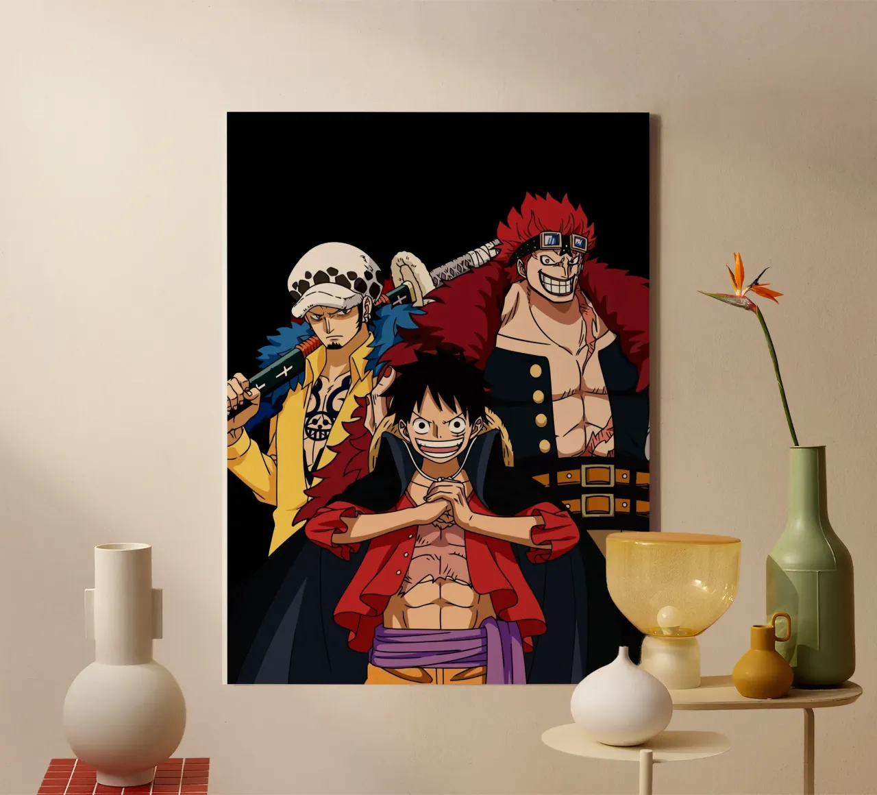 Three Bad Generations One Piece canvas met Baklijst van Dumery Art