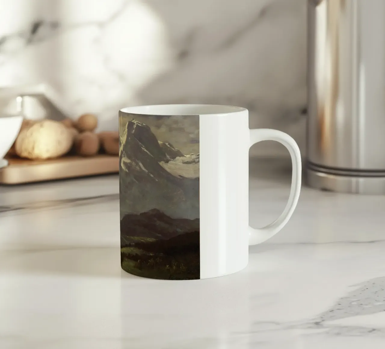 Snow Capped Mountains tazza in ceramica da apoloprints