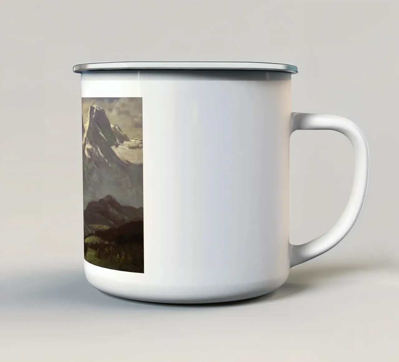 Snow Capped Mountains tazza in smalto da apoloprints
