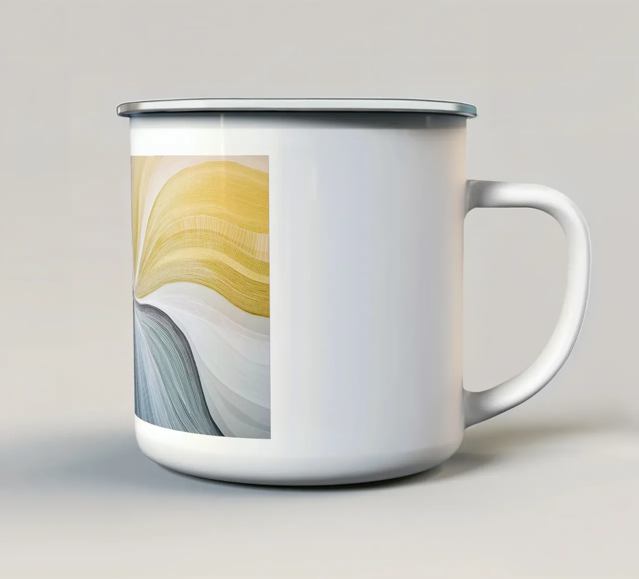 Fiore astratto tazza in smalto da Imagine