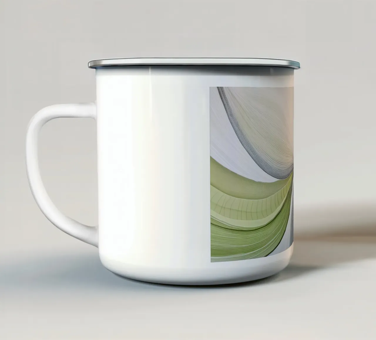 Fiore astratto tazza in smalto da Imagine