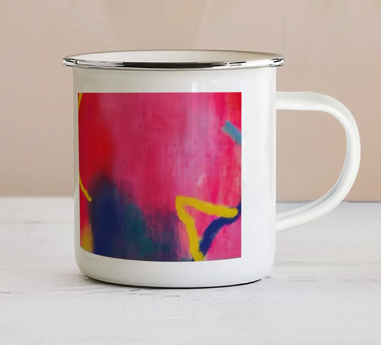 Luminia Pink tazza in smalto da Petra Lang
